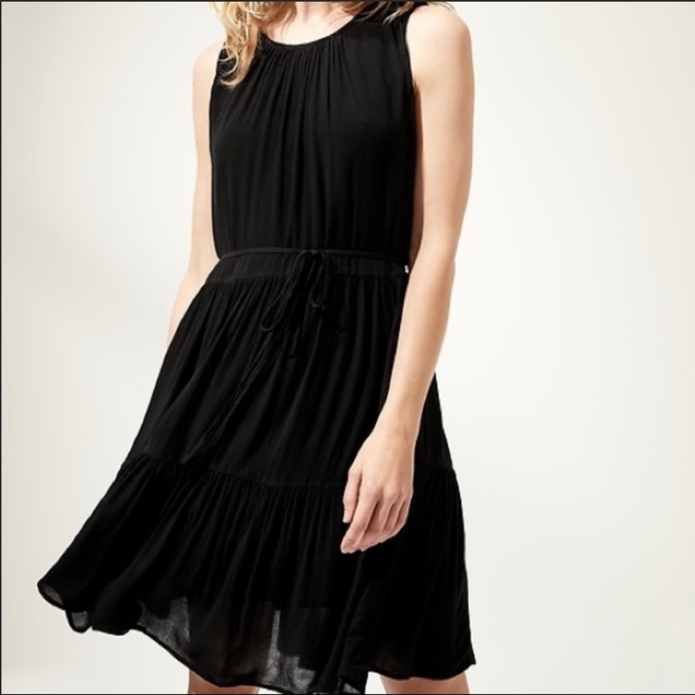 NWT Banana Republic Petite Medium White Tiered Mini Dress - Picture 3 of 14